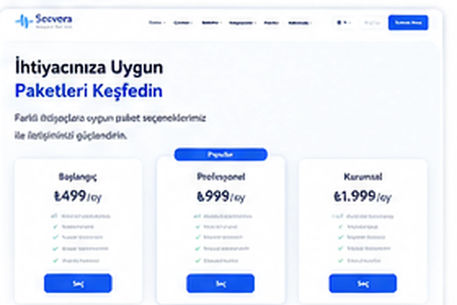 Altyapınıza ve ihtiyacınıza göre doğru Sesvera modeli